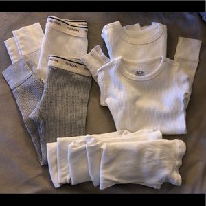 Bundle of XS and Small kids long Johns & tank tops